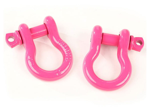 Rugged Ridge Dring Shackles 3/4INCH PINK Steel PAIR