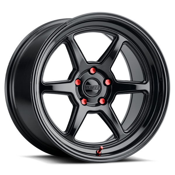 Kansei Roue K14B Roku 18x9.5 po / 5x120 / déport 38mm / alésage 72.56mm - noir brillant