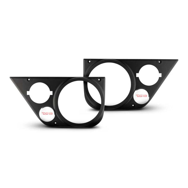 DS18 Panneaux de portes arrière Jeep JKU pour 2x haut-parleurs 6.5 po et 2x haut-parleurs d'aigus 3.78 po