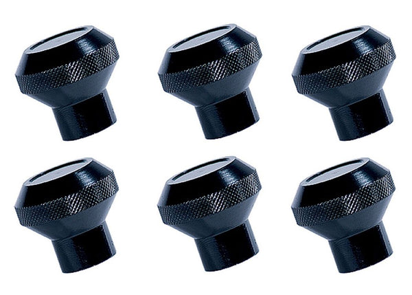 Rugged Ridge Billet Aluminum Dash Knob Set Black 7686 CJ