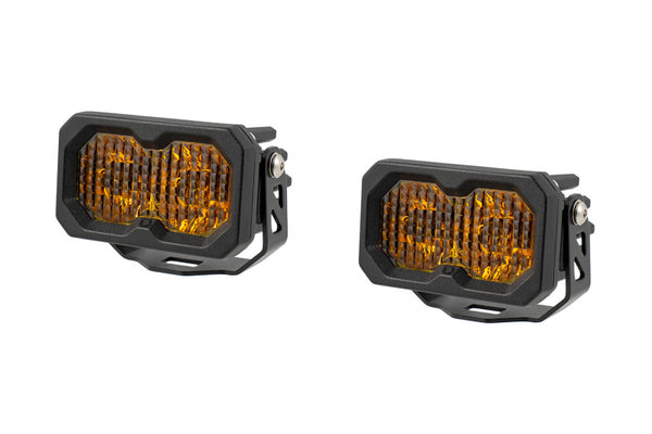 Diode Dynamics C2 2.0 Max faisceau combiné/de conduite standard ABL (paire) - jaune