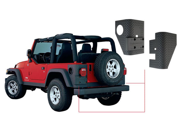 Bushwacker 1997-2006 Wrangler TJ Rear Corners For Factory Fender