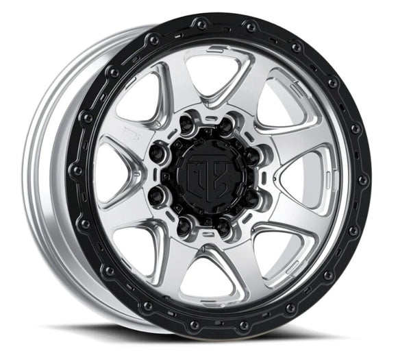 MTX Spitfire 8 Machined w/Black Ring 20x9in / 8x165.1 BP / 0mm Offset / 124.1mm Bore