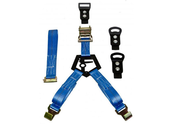 N-Fab Inc Universal Tire Carrier Bed Mount Rapid Strap Black Strap Black Powder Coated (NFBBM1TSBK)
