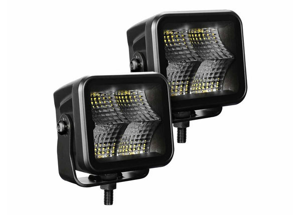 Go Rhino Blackout Series 3X3 Cube Flood Light Kit Blk