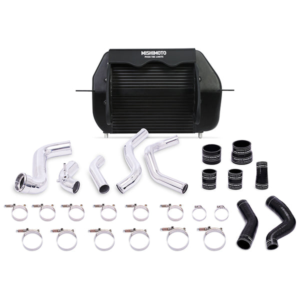 Mishimoto Refroidisseur intermédiaire noir avec tuyaux polis 2011-2014 Ford F-150 EcoBoost
