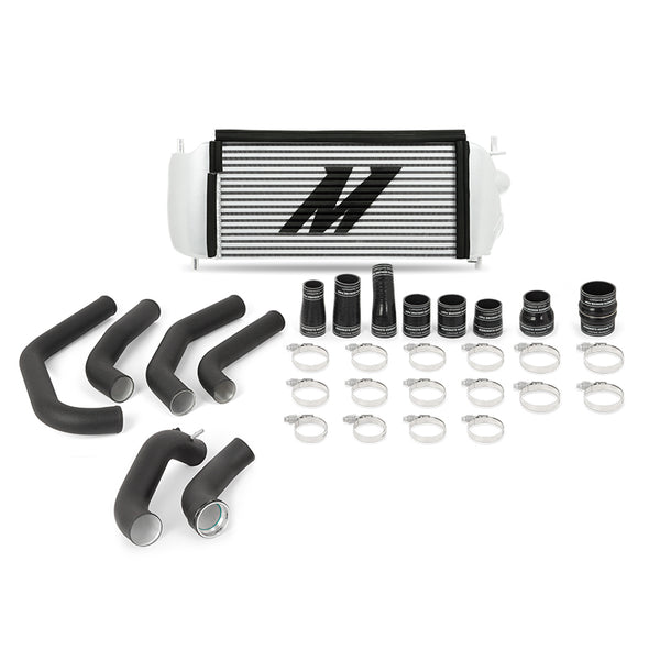 Mishimoto Ensemble de refroidisseur intermédiaire performance argent avec tuyaux noirs 15-17 Ford F-150 2.7L EcoBoost