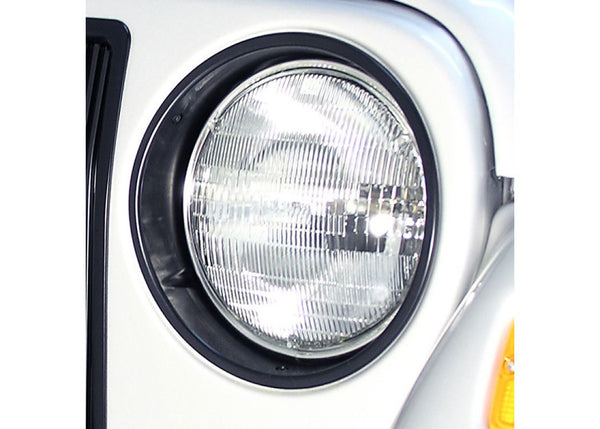 Rugged Ridge Cadres de phares (paire) garniture noire 1997-2006 Jeep Wrangler/Unlimited