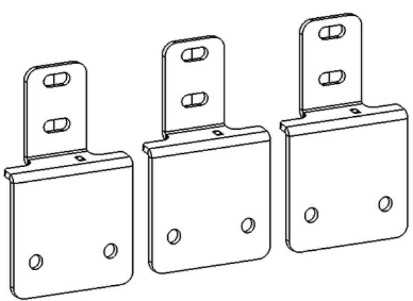 Go Rhino Brackets for Dominator Extreme Sidesteps — 2005+ Nissan Frontier (D64346TK)