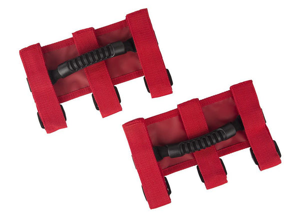 Rugged Ridge Ultimate Grab Handle Kit Red - 55C Jeep CJ/Wrangler/Gladiator