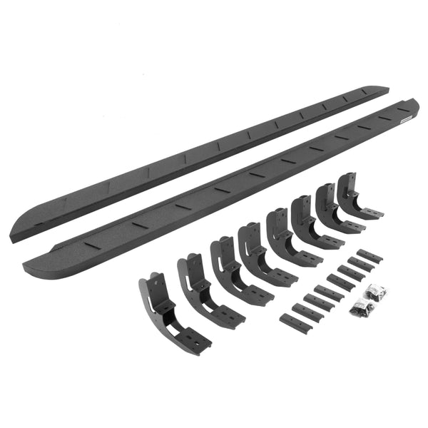 Go Rhino Ensemble complet de marchepieds RB10 Slim Line 87 po 2019-2026 Silverado 1500/2020+ Silverado/Sierra 2500/3500 cabine d'équipe (63404887ST)