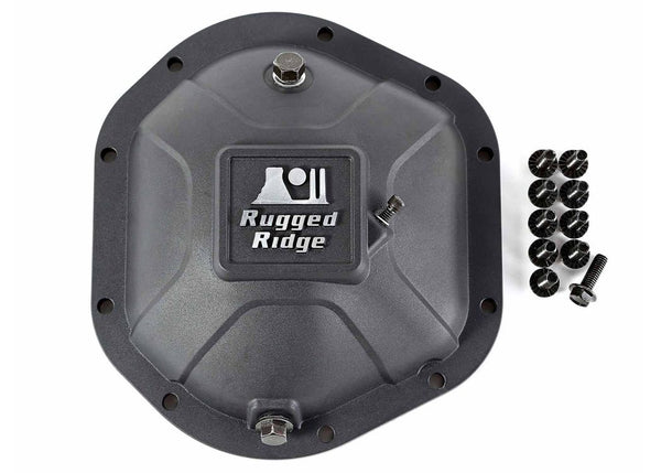 Rugged Ridge Couvercle de différentiel Boulder en aluminium DANA 44 - noir