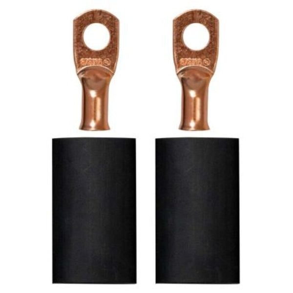 Moroso Ensemble de cosses de câble de batterie à sertir/souder pour fil calibre 6, goujon de 5/16 po de diam. (paquet de 2)