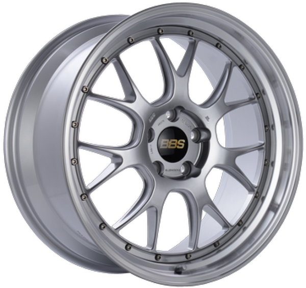 BBS Roue LM-R 20x9.5 5x120 ET23 -82mm PFS/clip requis - centre argent diamant, rebord taillé au diamant