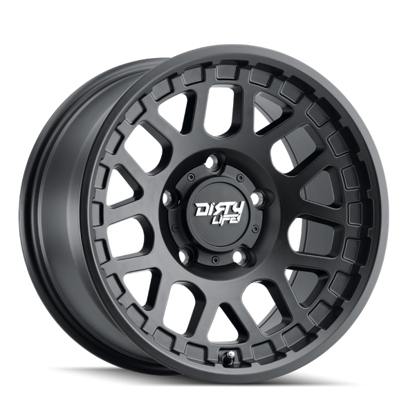Dirty Life Roue 9306 Mesa 17x9 / 5x127 / déport -12mm / moyeu 78.1mm - noir mat