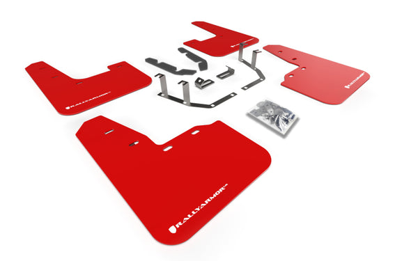 Rally Armor Garde-boue UR 18-23 Ford Fiesta ST MK8 - rouge avec logo blanc