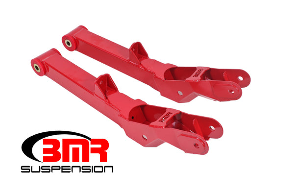 BMR Bras de suspension inférieurs arrière non réglables (polyuréthane) 10-15 Camaro 5e génération - rouge