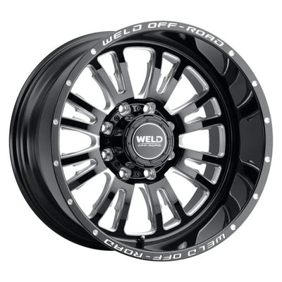 Weld Roue Slingblade 20x9 / 8x180 BP / 0 déport / 5 BS / alésage 124.3 - noir brillant usiné