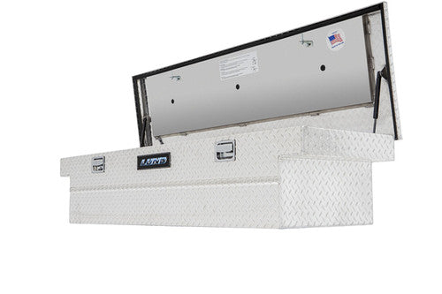 Lund Tool Box Checker Plate Full Length Cross Over W/Plywood Liner 60.5in Wide (LN5400CAN)