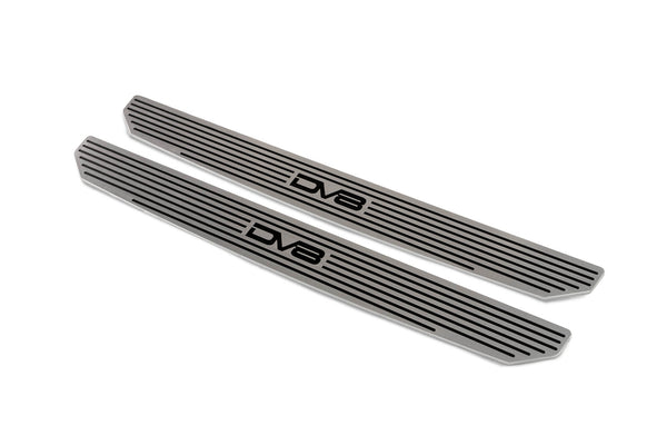 DV8 Offroad JL Front Sill Plates 18Pres Wrangler JL With Dv8 Logo 2/4 Door