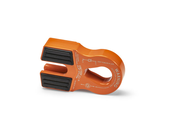 Factor 55 Flat Splicer 3/8-1/2" Synthetic Rope Splice-ON Shackle Mount -- Orange