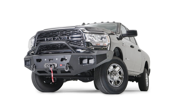 Warn Ascent HD Front Bumper with Prerunner Grille Guard for 2019-2026 Ram 2500/3500/4500/5500
