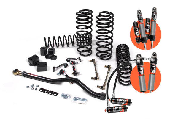 JKS Manufacturing Ensemble de rehaussement 2.5 po | J-Venture | Wrangler JL 4 portes — avant (JSPEC117PES)