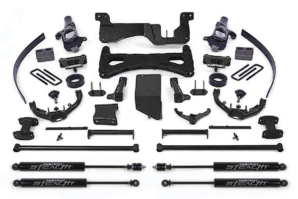 Fabtech Ensemble de rehaussement de suspension Performance 8" Chevrolet, GMC (6.0, 6.6, 8.1) — 2001-2006 Chevrolet Silverado 2500 HD / Silverado 3500, GMC Sierra 2500 HD / Sierra 3500