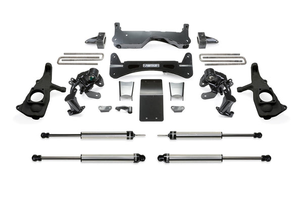 Fabtech Ensemble de rehaussement de suspension — système RTS 6", amortisseurs Dirt Logic 2.25 — 2011-2019 GMC Sierra 2500 HD et 2019 GMC Sierra 3500 HD (K1046DL)