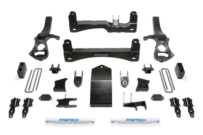 Fabtech Basic Lift System w/Shocks — 6" Lift — 2019-2023 Chevrolet Silverado 1500 / GMC Sierra 1500 (K1132)