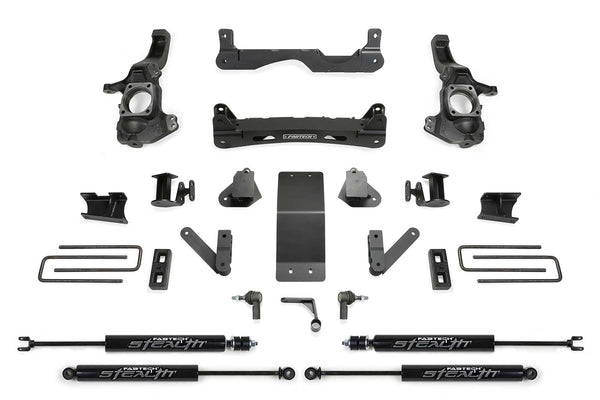 Fabtech Performance Lift System with Shocks — 4" Lift — 2020-2023 Chevrolet Silverado 2500 HD / GMC Sierra 2500 HD (K1200M)