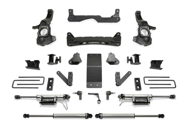 Fabtech Performance Lift System with Shocks — 4" Lift — 2020-2023 Chevrolet Silverado 3500 HD / GMC Sierra 3500 HD (K1203DL)