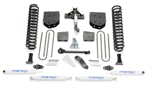 Fabtech Basic Lift System with Shocks — 6" Lift — 2008-2015 Ford F-250 Super Duty / 2013-2014 F-350 Super Duty (K2118)
