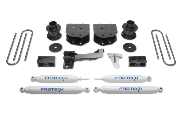 Fabtech Budget Lift System with Shock — 4" Lift — 2005-2007 Ford F-250 Super Duty / F-350 Super Duty (K2181)