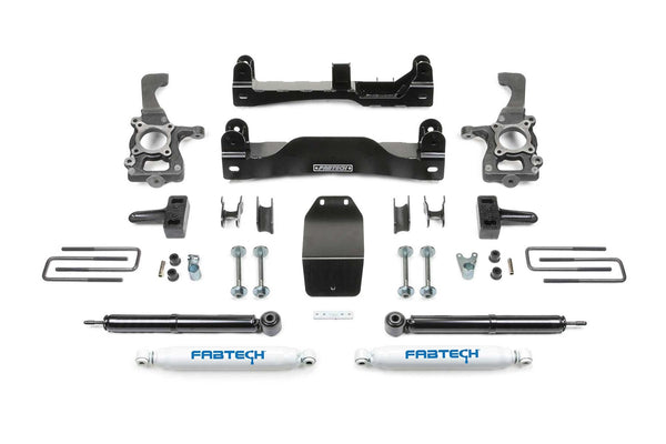 Fabtech Basic Lift System with Shocks, 4" Lift — 2009-2013 Ford F-150