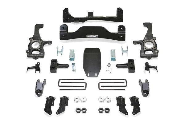 Fabtech Basic Lift System with Shocks, 4" Lift — 2010-2013 Ford F-150