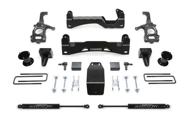 Fabtech Basic Lift System w/Shocks, 6" Lift — 2015-2020 Ford F-150, 4WD