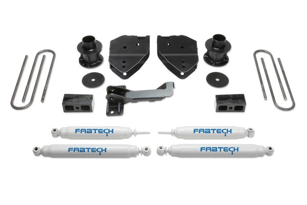 Fabtech Budget Lift System with Shock — 4" Lift — 2017-2022 Ford F-250 Super Duty / F-350 Super Duty (K2213)