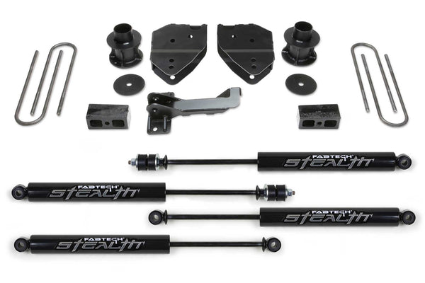 Fabtech Budget Lift System with Shock — 4" Lift — 2020-2022 Ford F-250 Super Duty / F-350 Super Duty (K2213M)