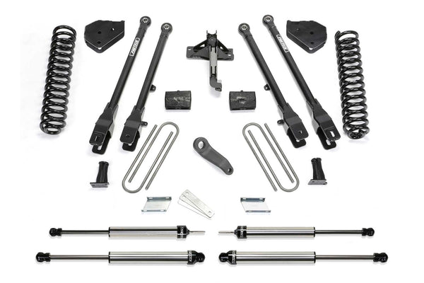 Fabtech 4 Link Lift System, 6" Lift — Diesel, Dirt Logic 2.25 Shocks — 2017-2022 Ford F-250 Super Duty / Ford F-350 Super Duty (K2219DL)