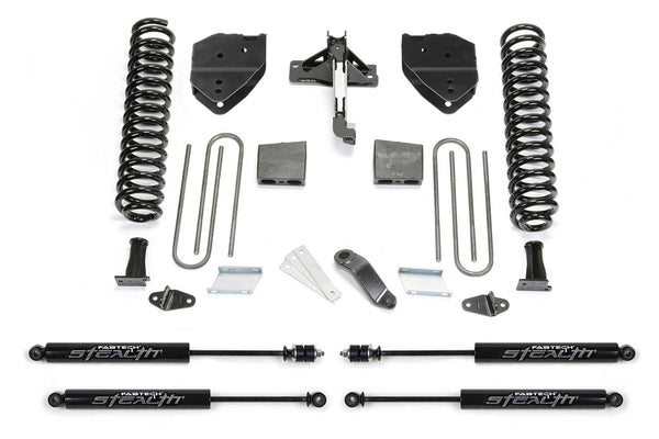 Fabtech Système de rehaussement Basic avec amortisseurs — rehaussement de 6 po — essence — 2020-2021 Ford F-250 Super Duty / F-350 Super Duty (K2255M)