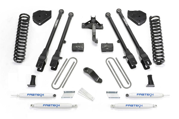 Fabtech 4 Link Lift System, 6" Lift — 2017 Ford F-450 Super Duty, 4WD
