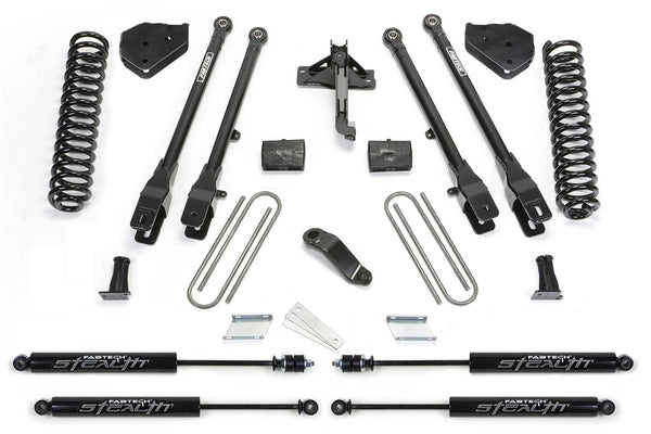 Fabtech 4 Link Lift System, 6" Lift — 2019+ Ford F-550 Super Duty, 4WD
