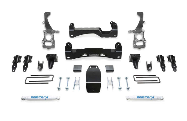 Fabtech Basic Lift System w/Shocks, 6" Lift — 2021+ Ford F-150