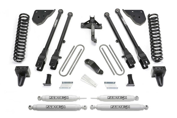 Fabtech 4 Link Lift System, 4" — Diesel, Performance Shocks — 2023-2026 Ford F-250 Super Duty / Ford F-350 Super Duty (K2409)