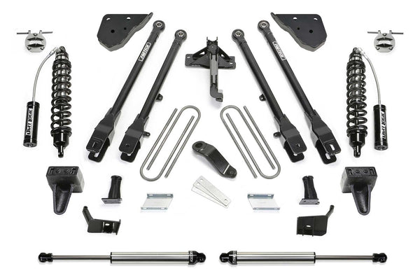 Fabtech 4 Link Lift System, 6" Lift — Diesel, Dirt Logic 2.5 Coilovers, Dirt Logic 2.25 Rear Shocks — 2023-2026 Ford F-250 Super Duty / Ford F-350 Super Duty (K2419DL)