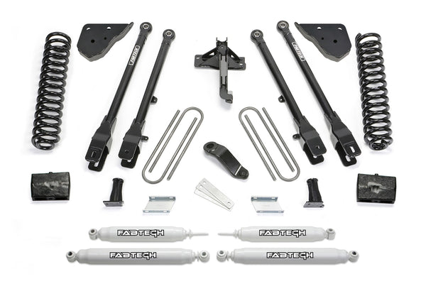 Fabtech 4 Link Lift System, 6" Lift — 2023+ Ford F-450 Super Duty, 4WD