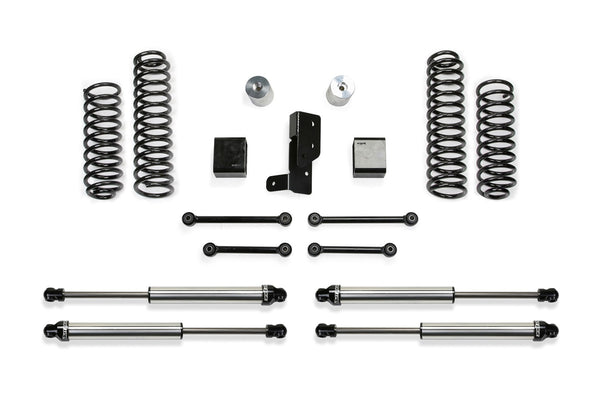 Fabtech Système de rehaussement Sport avec amortisseur, rehaussement de 3 po — 2018+ Jeep Wrangler, 4WD