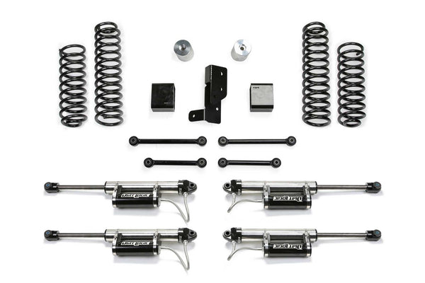 Fabtech Système de rehaussement Sport avec amortisseur, rehaussement de 3 po — 2018+ Jeep Wrangler, 4WD