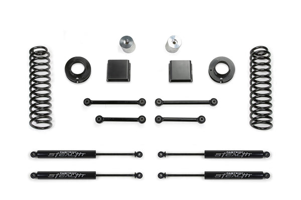 Fabtech Système de rehaussement Sport avec amortisseur, rehaussement de 3 po — 2020+ Jeep Gladiator, 4WD